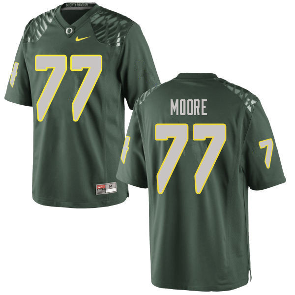 Men #77 George Moore Oregn Ducks College Football Jerseys Sale-Green